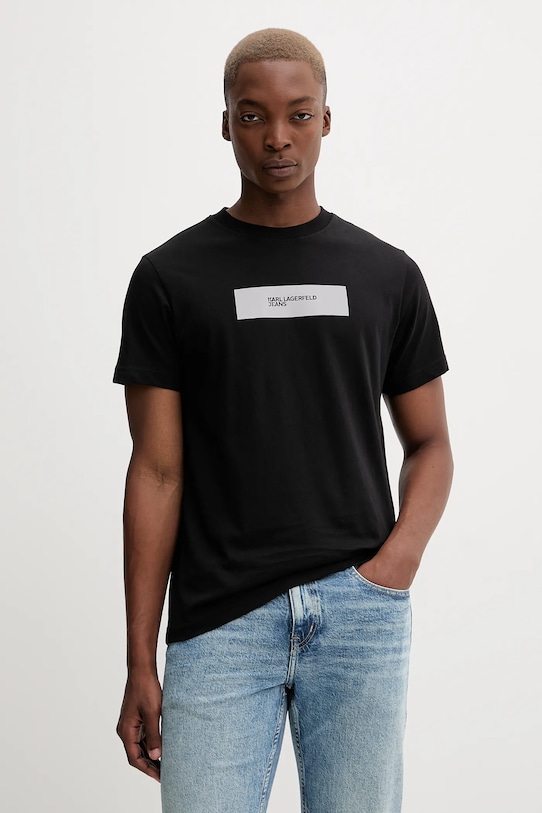 Хлопковая футболка Karl Lagerfeld Jeans, черный
Хлопковая футболка Karl Lagerfeld Jeans, черный