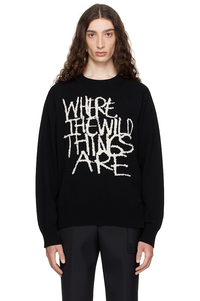Свитер из шерсти 'Где обитают чудовища' Sacai, черный
Свитер из шерсти 'Где обитают чудовища' Sacai, черный