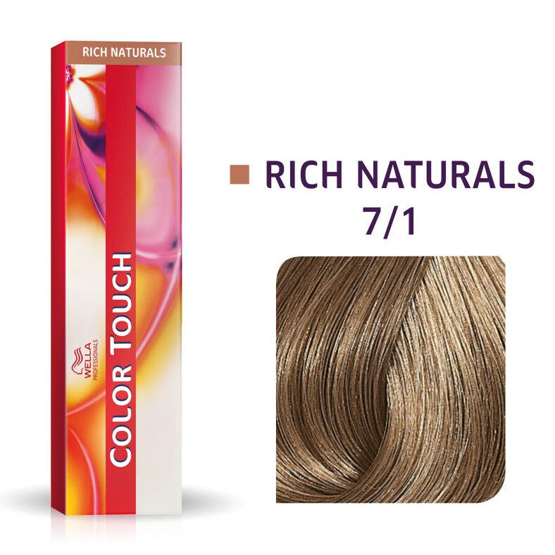 Wella Color Touch 7/1, Полуперманентная краска для волос без аммиака 7/1 60мл
Wella Color Touch 7/1, Полуперманентная краска для волос без аммиака 7/1 60мл