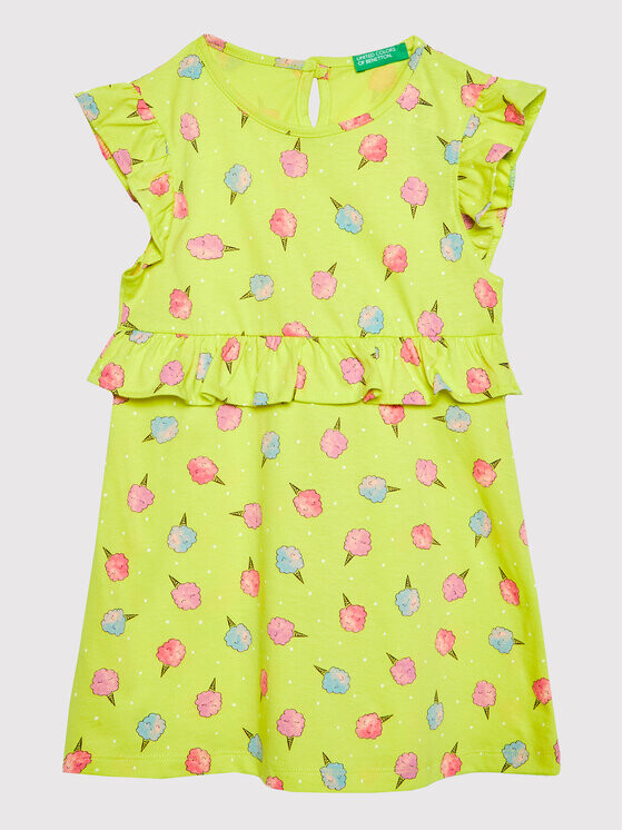 Летнее платье стандартного кроя United Colors Of Benetton, желтый
Летнее платье стандартного кроя United Colors Of Benetton, желтый