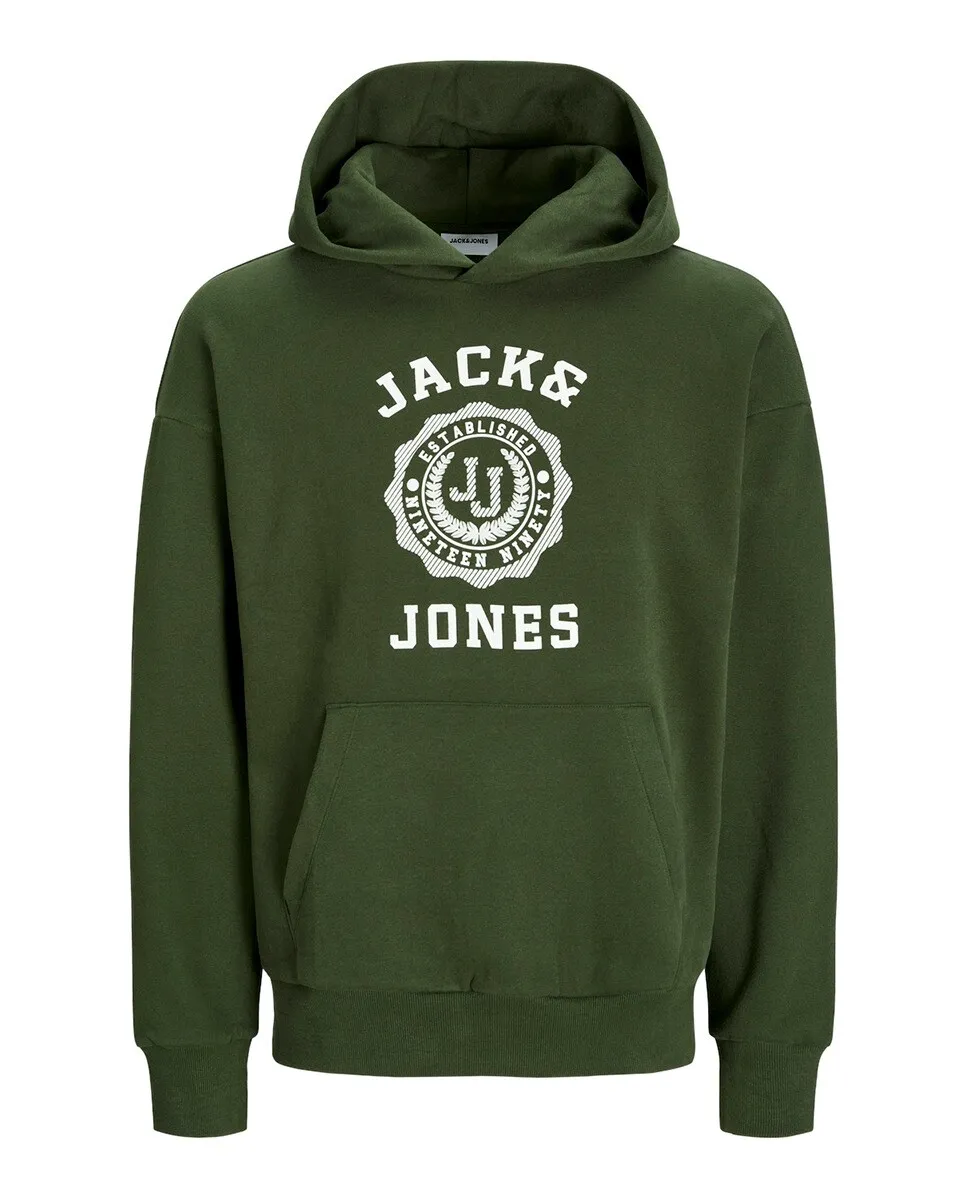 Мужская толстовка с капюшоном и длинными рукавами с принтом спереди Jack & Jones, зеленый
Мужская толстовка с капюшоном и длинными рукавами с принтом спереди Jack & Jones, зеленый
