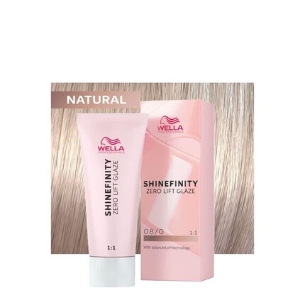 Shinefinity 08/0 Biondo Chiaro Naturale полуперманентная краска для волос 60 мл, Wella 
Shinefinity 08/0 Biondo Chiaro Naturale полуперманентная краска для волос 60 мл, Wella