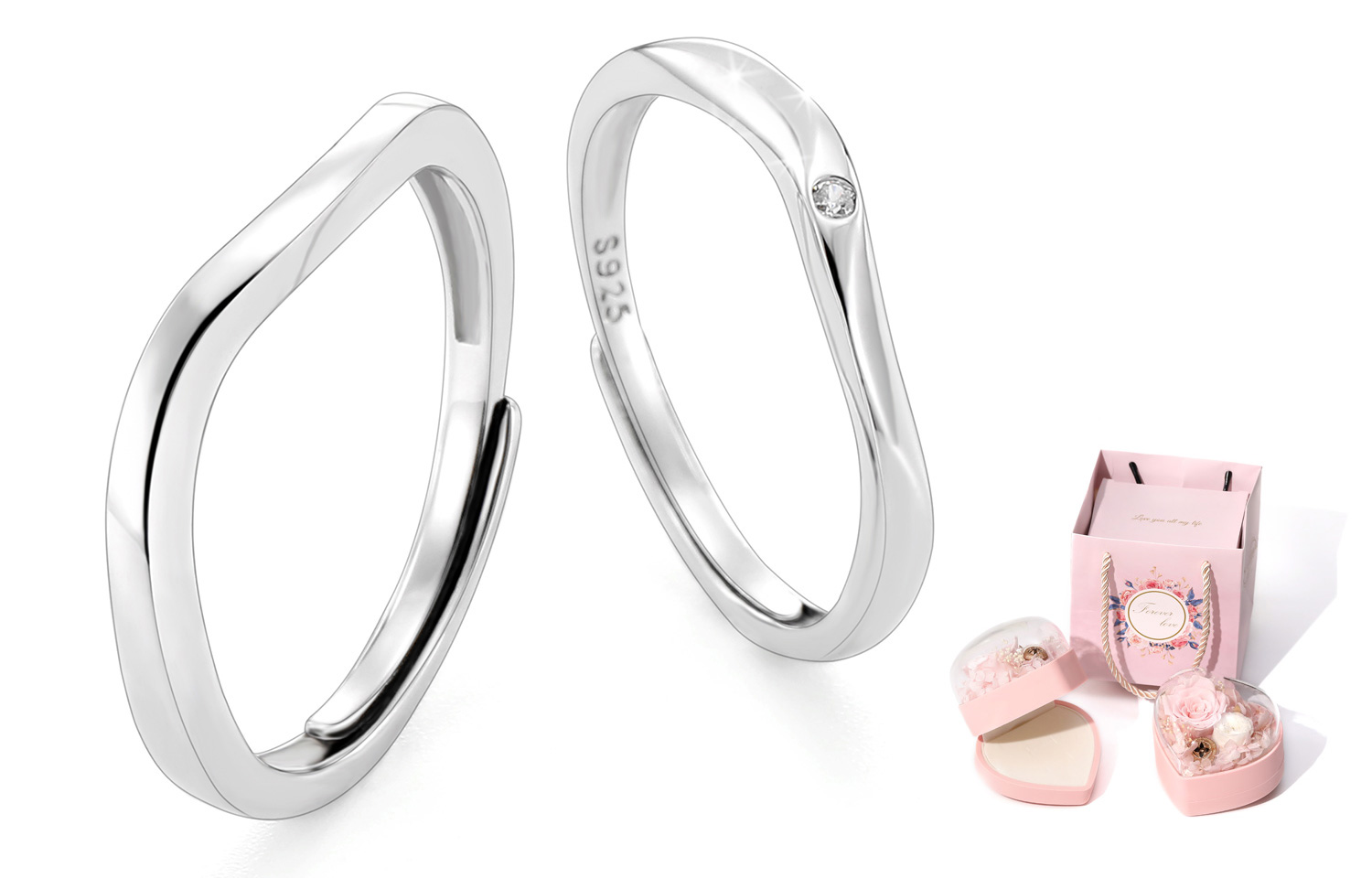 XXOFF Кольцо из стерлингового серебра 925 пробы Unisex Silver White
XXOFF Кольцо из стерлингового серебра 925 пробы Unisex Silver White