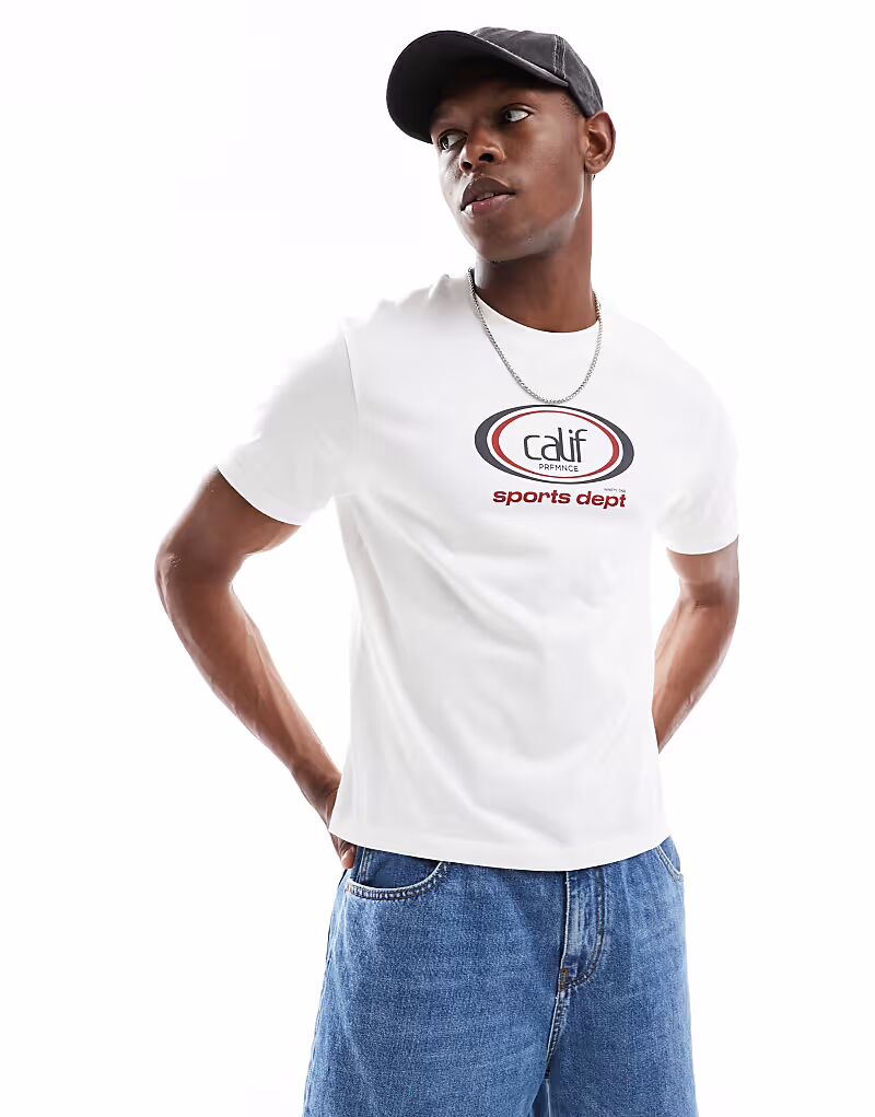 Футболка свободного кроя стандартного кроя ASOS DESIGN со спортивной графикой в кремово-белом цвете
Футболка свободного кроя стандартного кроя ASOS DESIGN со спортивной графикой в кремово-белом цвете