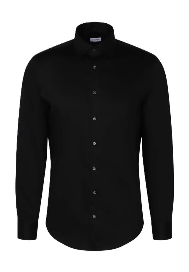 Рубашка делового покроя с длинным рукавом и воротником-стойкой Seidensticker, черный
Рубашка делового покроя с длинным рукавом и воротником-стойкой Seidensticker, черный
