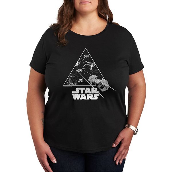 Футболка Plus size с принтом морского сражения Star Wars, Black
Футболка Plus size с принтом морского сражения Star Wars, Black