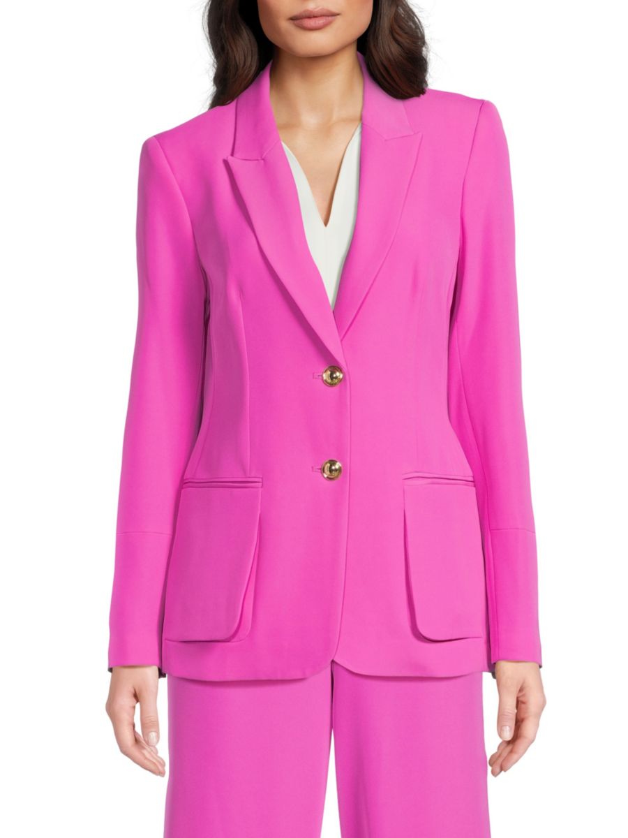 Пиджак с заостренными лацканами и накладными карманами Halston, цвет Orchid
Пиджак с заостренными лацканами и накладными карманами Halston, цвет Orchid