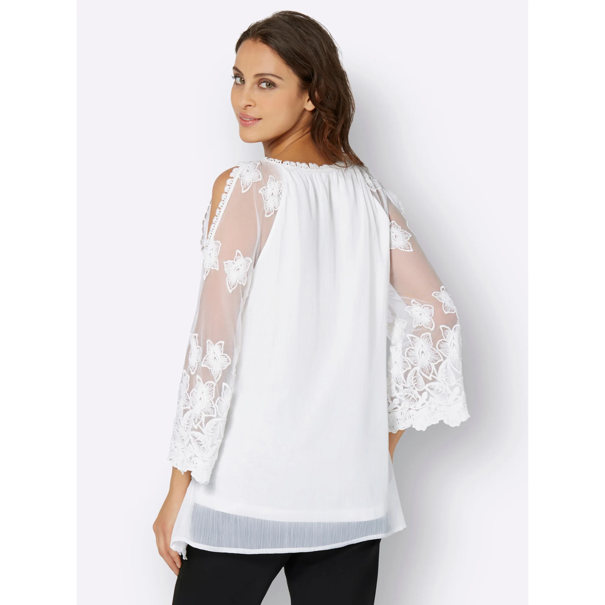 Леди кружевная блузка Lady, белый
Леди кружевная блузка Lady, белый