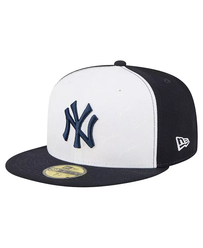 Мужская белая/тёмно-синяя бейсболка New York Yankees Repeat 59FIFTY New Era
Мужская белая/тёмно-синяя бейсболка New York Yankees Repeat 59FIFTY New Era