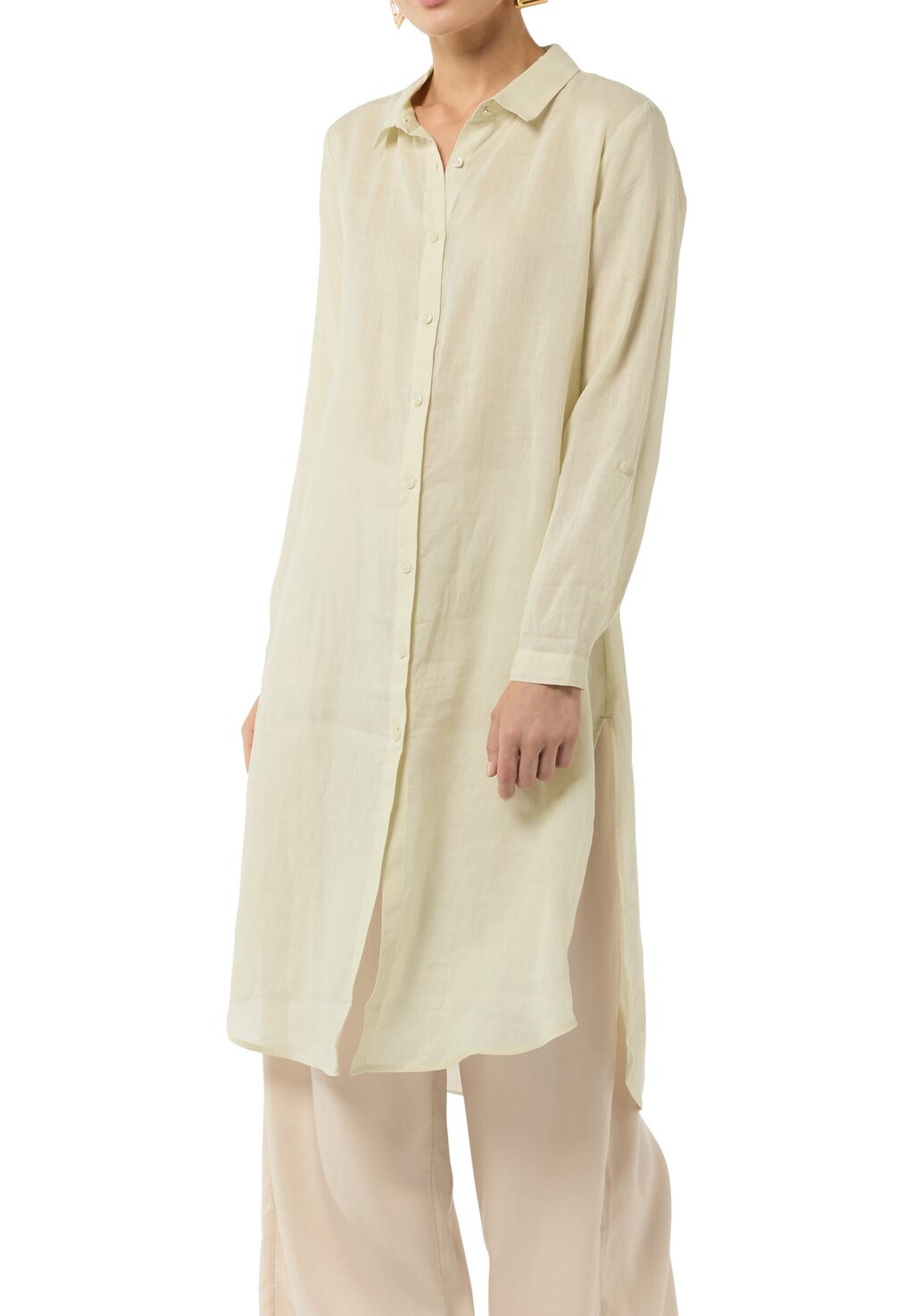 Платье-рубашка comma, песочный 
Платье-рубашка comma, песочный