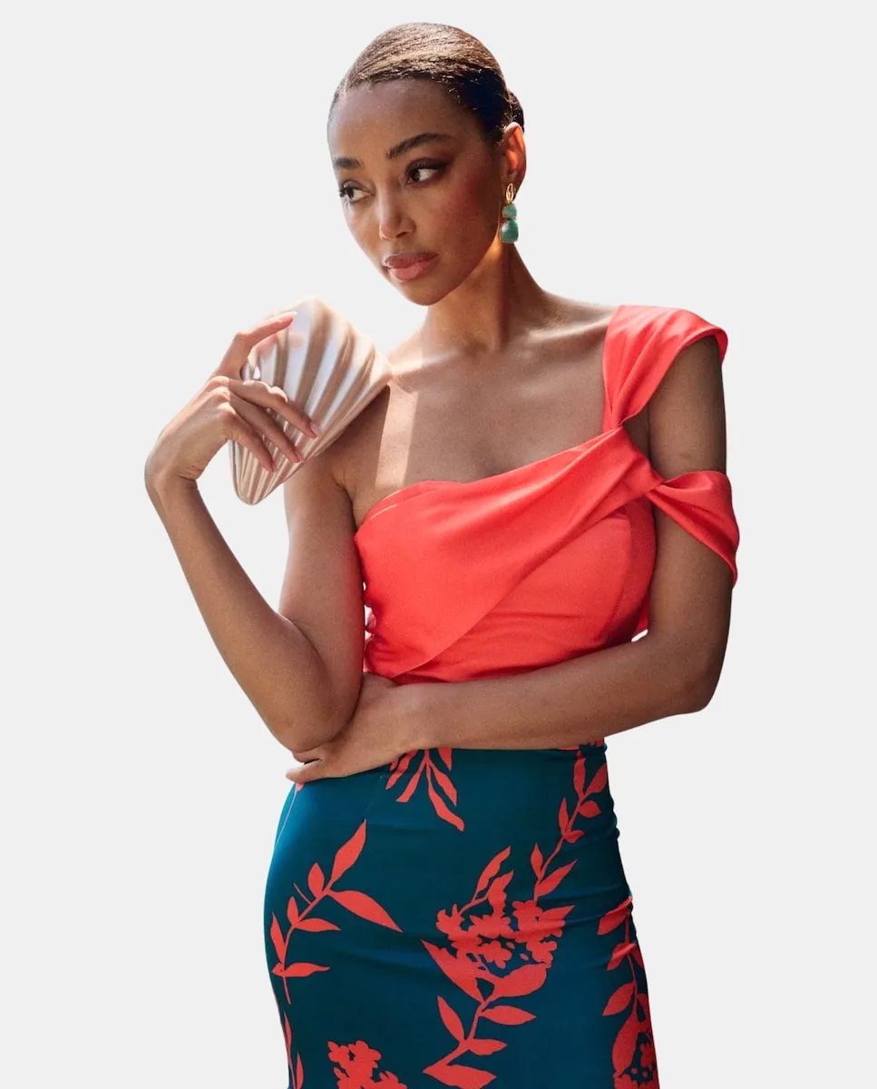 Асимметричный топ для женщин с двойными перекрещивающимися бретелями Miphai, коралловый
Асимметричный топ для женщин с двойными перекрещивающимися бретелями Miphai, коралловый