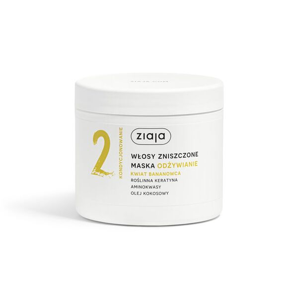 Питательная маска для волос, 350 мл Ziaja Kwiat bananowca
Питательная маска для волос, 350 мл Ziaja Kwiat bananowca