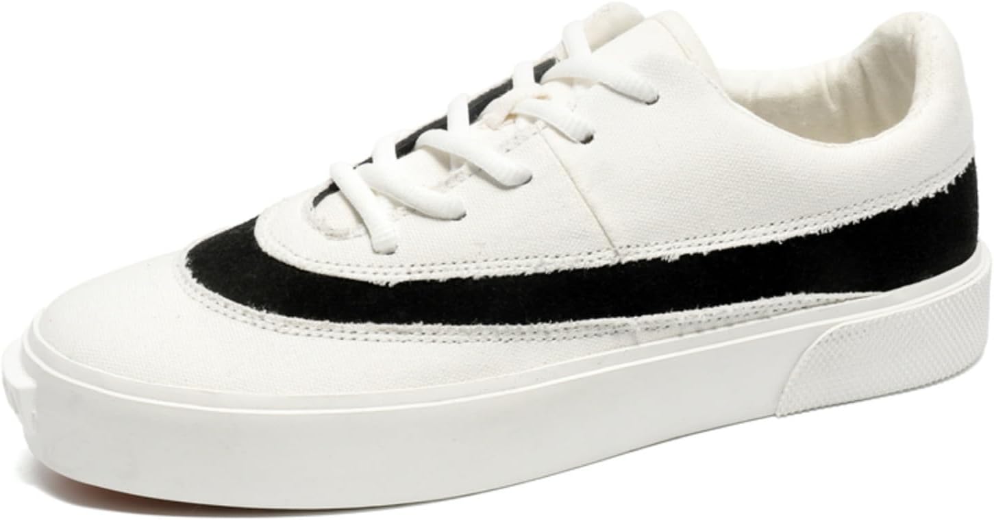 Мужские винтажные кеды с шнуровкой, модные, вулканизированные, из замши и хлопка, удобные, легкие, с нескользящей подошвой, дышащие, для повседневных прогулок, вождения, уличного стиля, шопинга, ежедневных поездок и кампуса Yrzhgdl, белый
Мужские винтажные кеды с шнуровкой, модные, вулканизированные, из замши и хлопка, удобные, легкие, с нескользящей подошвой, дышащие, для повседневных прогулок, вождения, уличного стиля, шопинга, ежедневных поездок и кампуса Yrzhgdl, белый