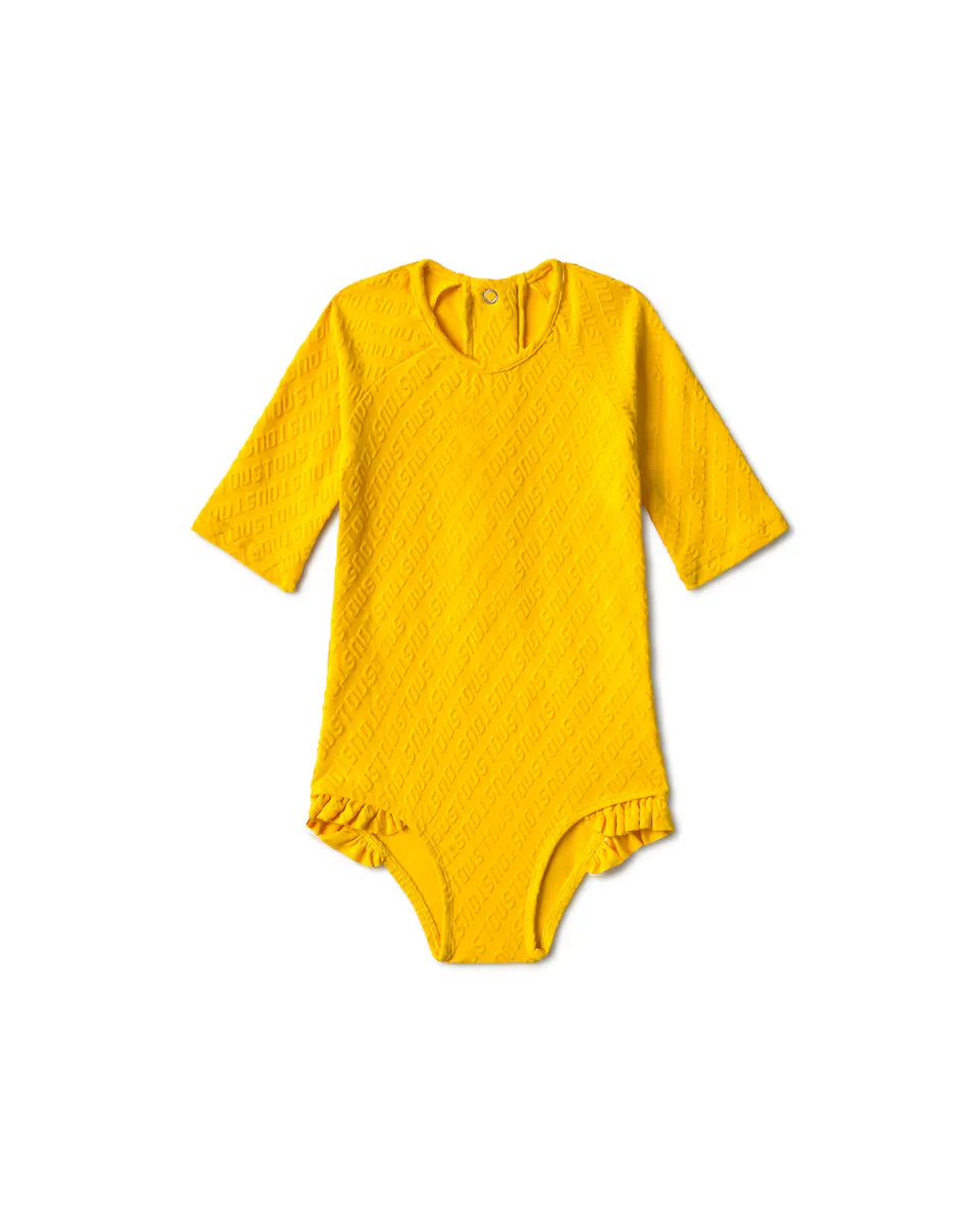 Купальник для девочки в полный рост с жаккардовым логотипом Tous, жёлтый
Купальник для девочки в полный рост с жаккардовым логотипом Tous, жёлтый