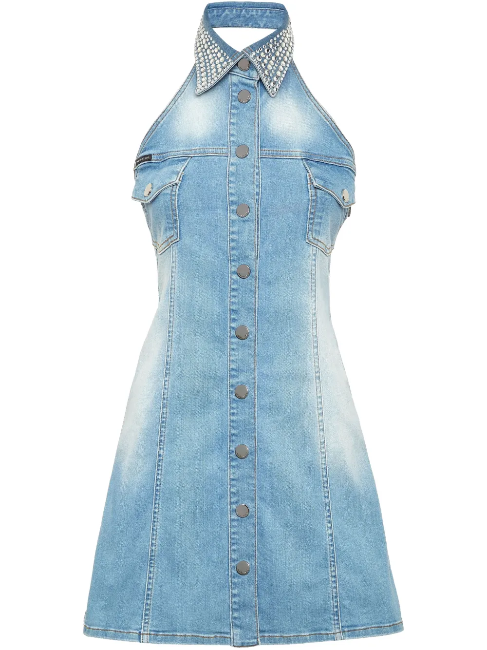 Джинсовое платье мини Philipp Plein, синий
Джинсовое платье мини Philipp Plein, синий