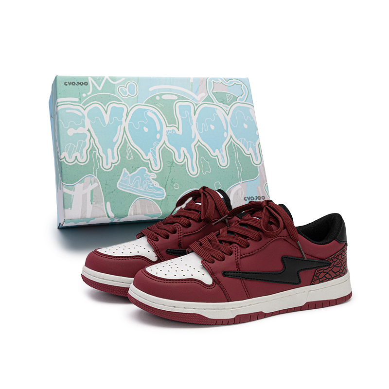 CVOJOO Мужские и женские легкие лоу-топ скейтерские кеды Lightning Storm в бордовом цвете, цвет Burgundy
CVOJOO Мужские и женские легкие лоу-топ скейтерские кеды Lightning Storm в бордовом цвете, цвет Burgundy