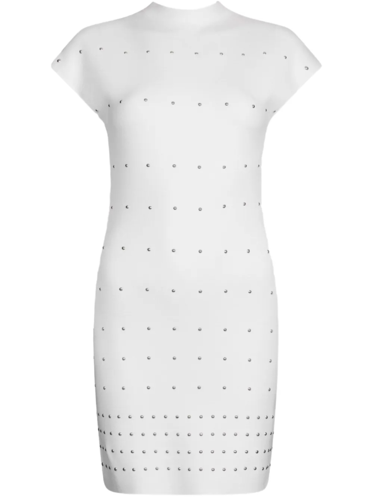 LIU JO Трикотажное платье с заклепками, белый
LIU JO Трикотажное платье с заклепками, белый