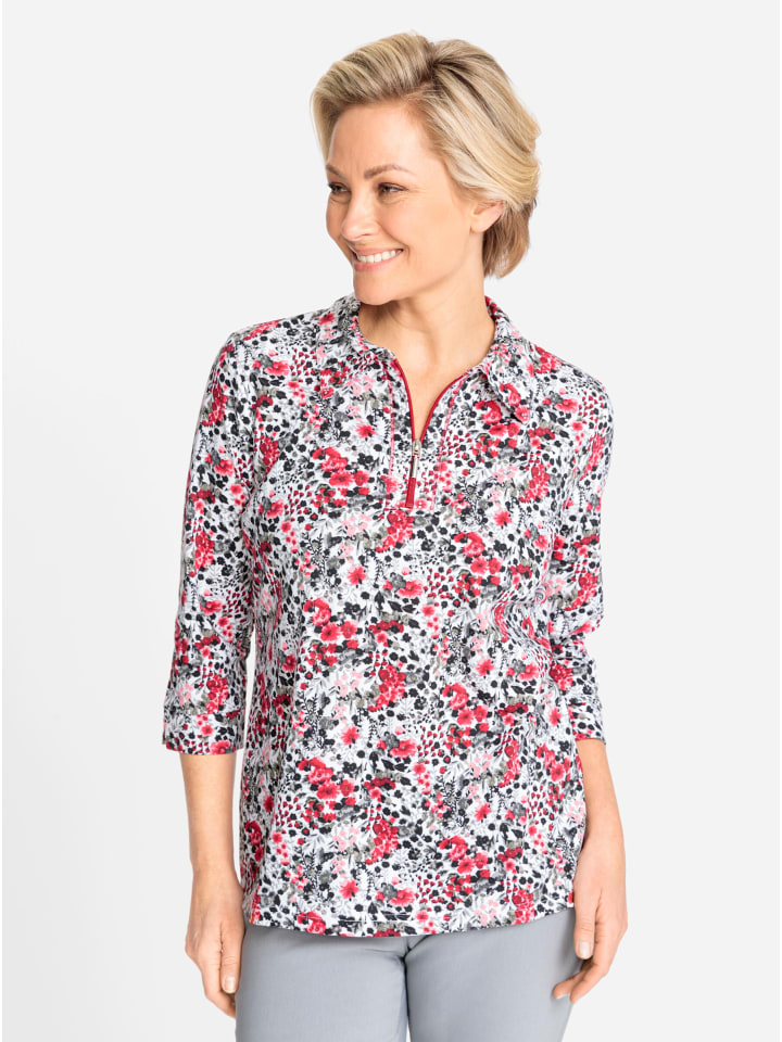 Рубашка-поло с принтом красного и экрю WITT WEIDEN
Рубашка-поло с принтом красного и экрю WITT WEIDEN