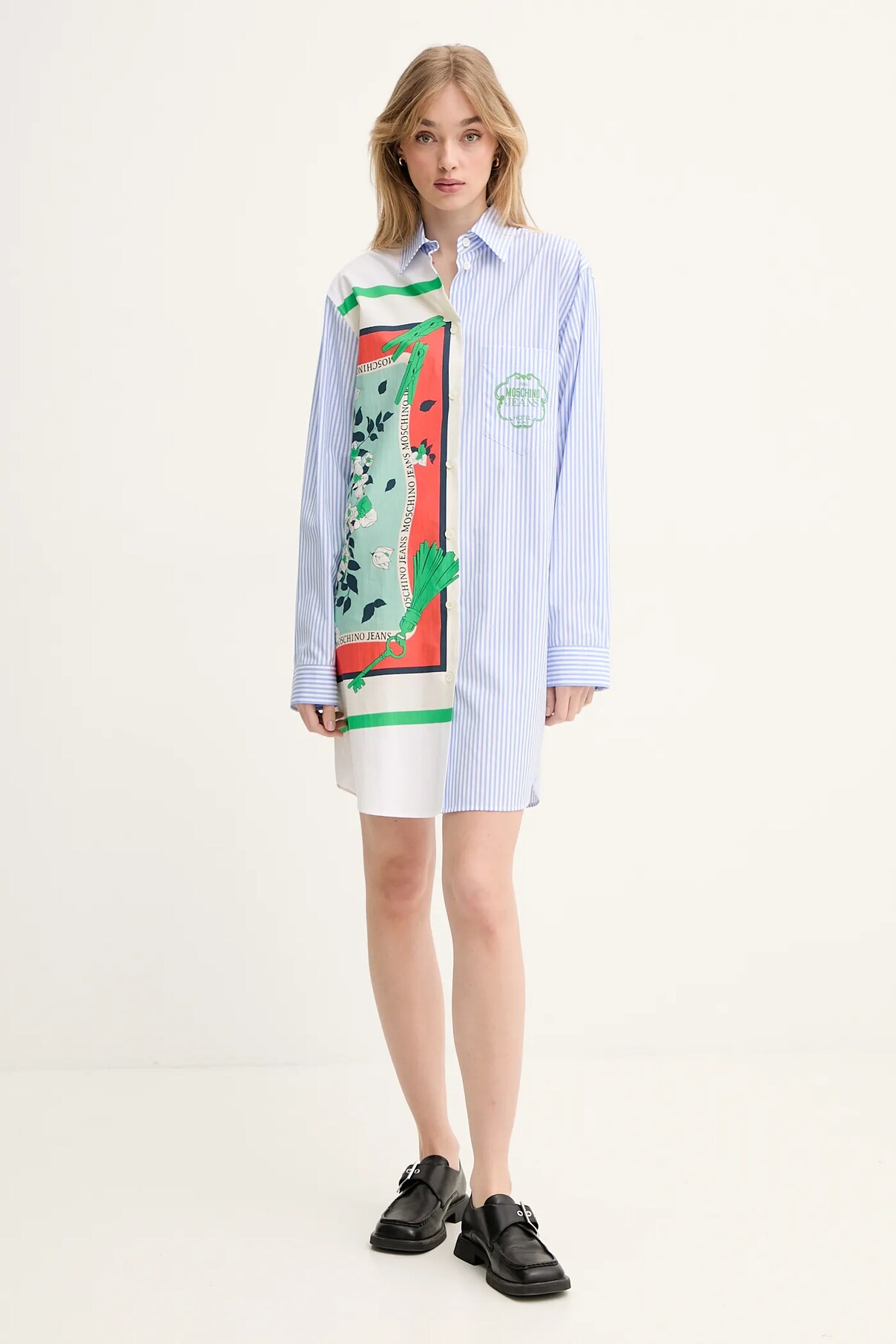 Платье из хлопка Moschino Jeans, синий
Платье из хлопка Moschino Jeans, синий