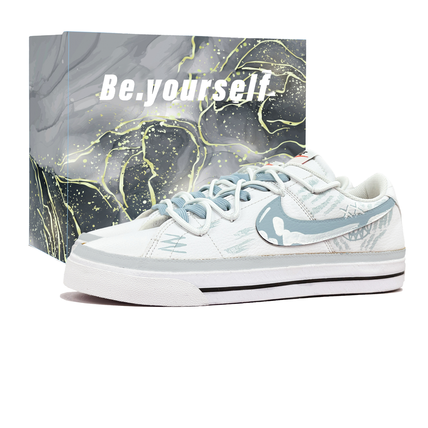 Nike Кроссовки для скейтбординга Court Legacy Falling Star On The Wasteland Abrasion Resistant Balance Low top, унисекс, сине-серый
Nike Кроссовки для скейтбординга Court Legacy Falling Star On The Wasteland Abrasion Resistant Balance Low top, унисекс, сине-серый