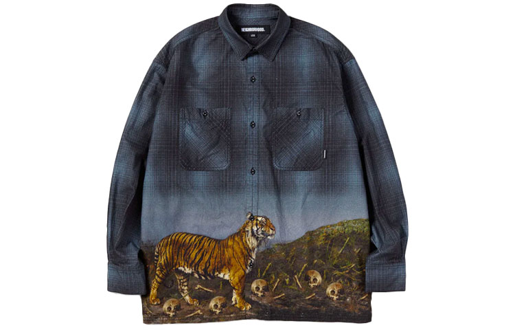 Рубашка с тигровым принтом NEIGHBORHOOD, серый
Рубашка с тигровым принтом NEIGHBORHOOD, серый