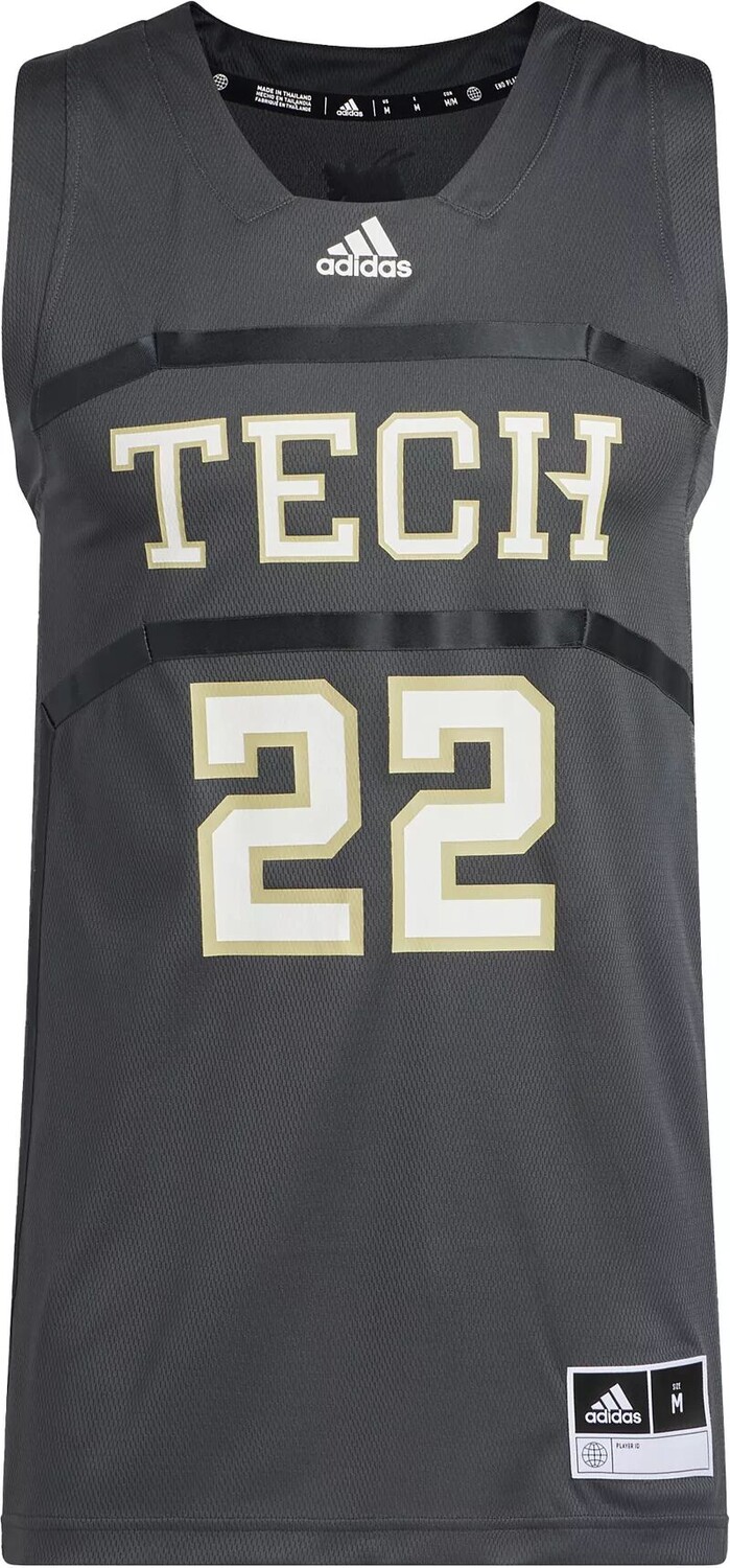 Мужские желтые куртки Adidas Georgia Tech, серая майка Swingman
Мужские желтые куртки Adidas Georgia Tech, серая майка Swingman