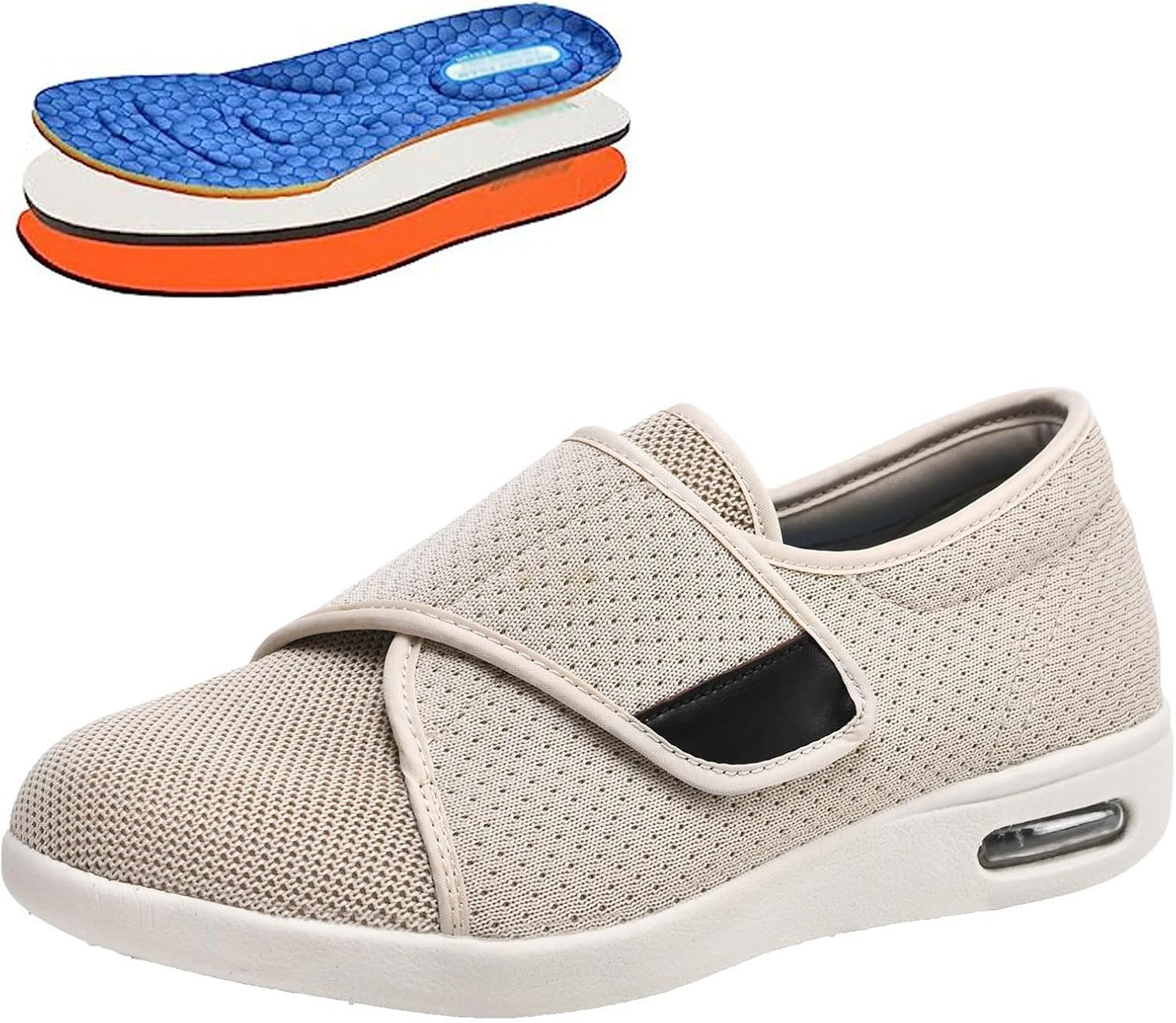 Кроссовки bumuam Extra Wide для ходьбы при отеке, для пожилых мужчин, с регулируемой застежкой, дышащие, легкие, против скольжения, для опухших ног, увеличенные для отека, мужские, размер 11.5, бежевый
Кроссовки bumuam Extra Wide для ходьбы при отеке, для пожилых мужчин, с регулируемой застежкой, дышащие, легкие, против скольжения, для опухших ног, увеличенные для отека, мужские, размер 11.5, бежевый