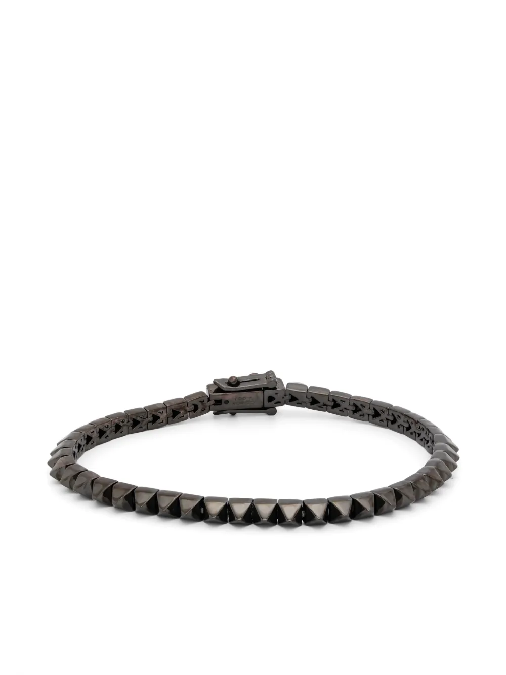 Теннисный браслет «Пирамида» Eddie Borgo, серый 
Теннисный браслет «Пирамида» Eddie Borgo, серый