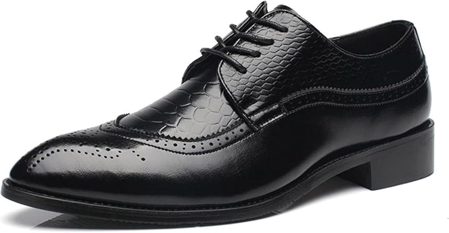 Мужские классические кожаные деловые оксфорды с острым носком на шнуровке, комфортные свадебные туфли для бала и повседневной носки Xinduoyu, черный
Мужские классические кожаные деловые оксфорды с острым носком на шнуровке, комфортные свадебные туфли для бала и повседневной носки Xinduoyu, черный