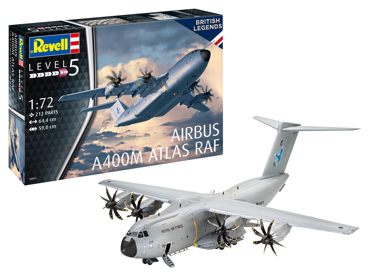 Airbus A400M Atlas Raf 03822 Revell 1/72 Inna marka
Airbus A400M Atlas Raf 03822 Revell 1/72 Inna marka