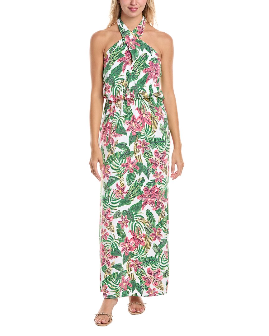 Tori Richard Платье для круиза "Тенистое местечко", белый 
Tori Richard Платье для круиза "Тенистое местечко", белый