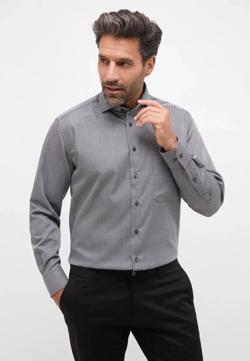 Рубашка Eterna с длинными рукавами "COMFORT FIT", антрацит 
Рубашка Eterna с длинными рукавами "COMFORT FIT", антрацит