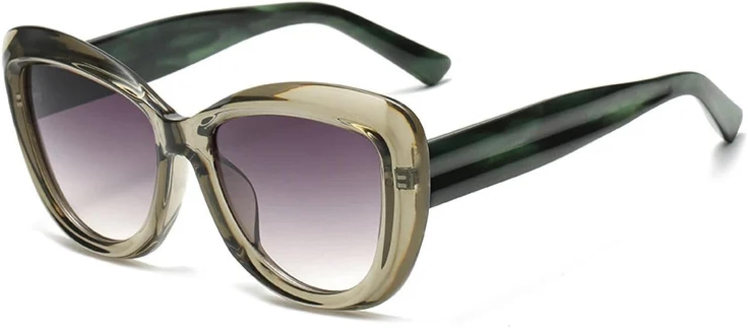 Солнцезащитные очки с защитой от УФ-излучения UV400 | Панк-стиль «кошачий глаз», большая оправа, цветные линзы | для женщин и мужчин, для занятий спортом на открытом воздухе и вождения DSVIGF, Cleargreen-gray
Солнцезащитные очки с защитой от УФ-излучения UV400 | Панк-стиль «кошачий глаз», большая оправа, цветные линзы | для женщин и мужчин, для занятий спортом на открытом воздухе и вождения DSVIGF, Cleargreen-gray