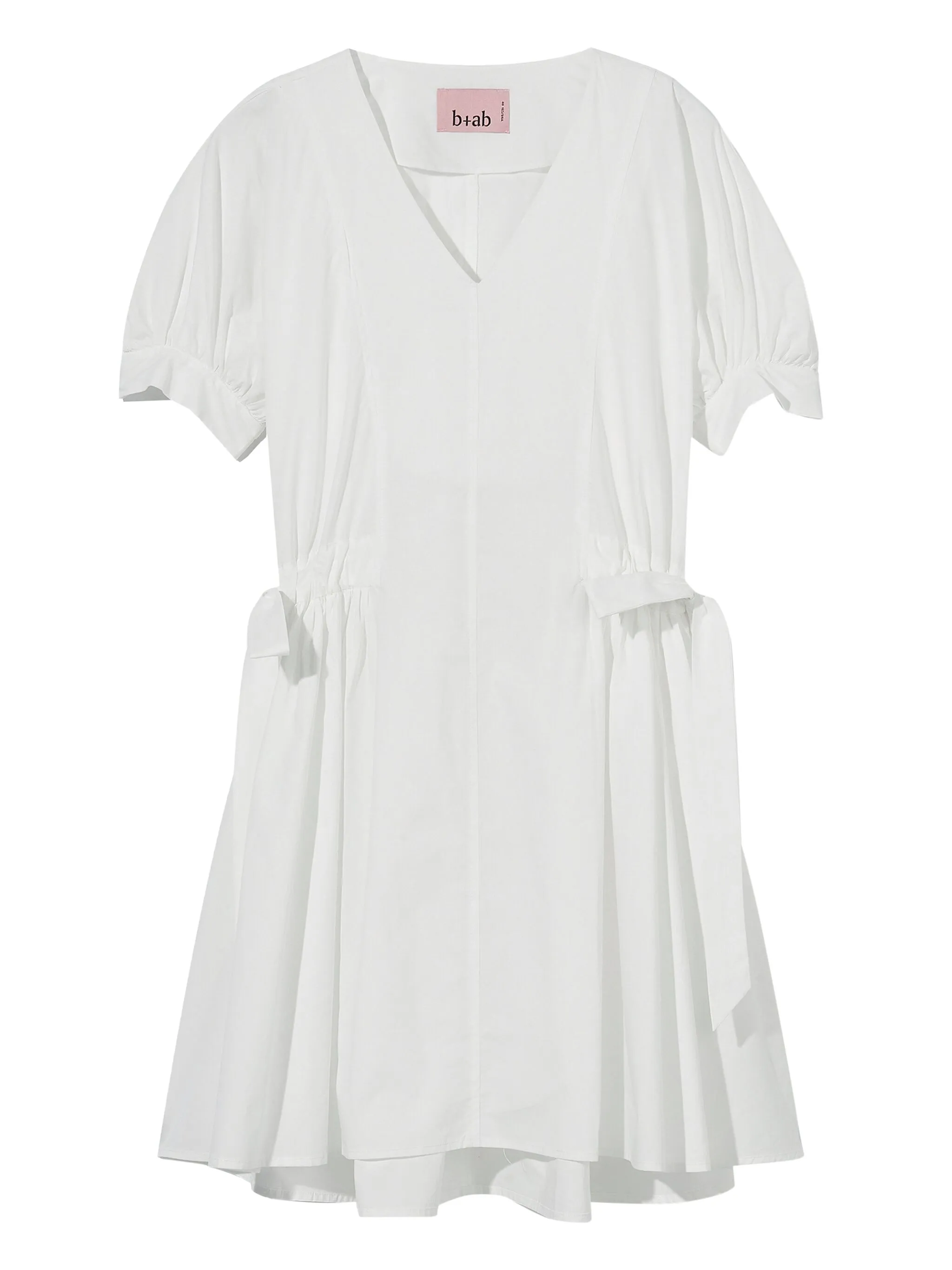 Платье мини с объемными рукавами и V-образным вырезом B+Ab, белый
Платье мини с объемными рукавами и V-образным вырезом B+Ab, белый
