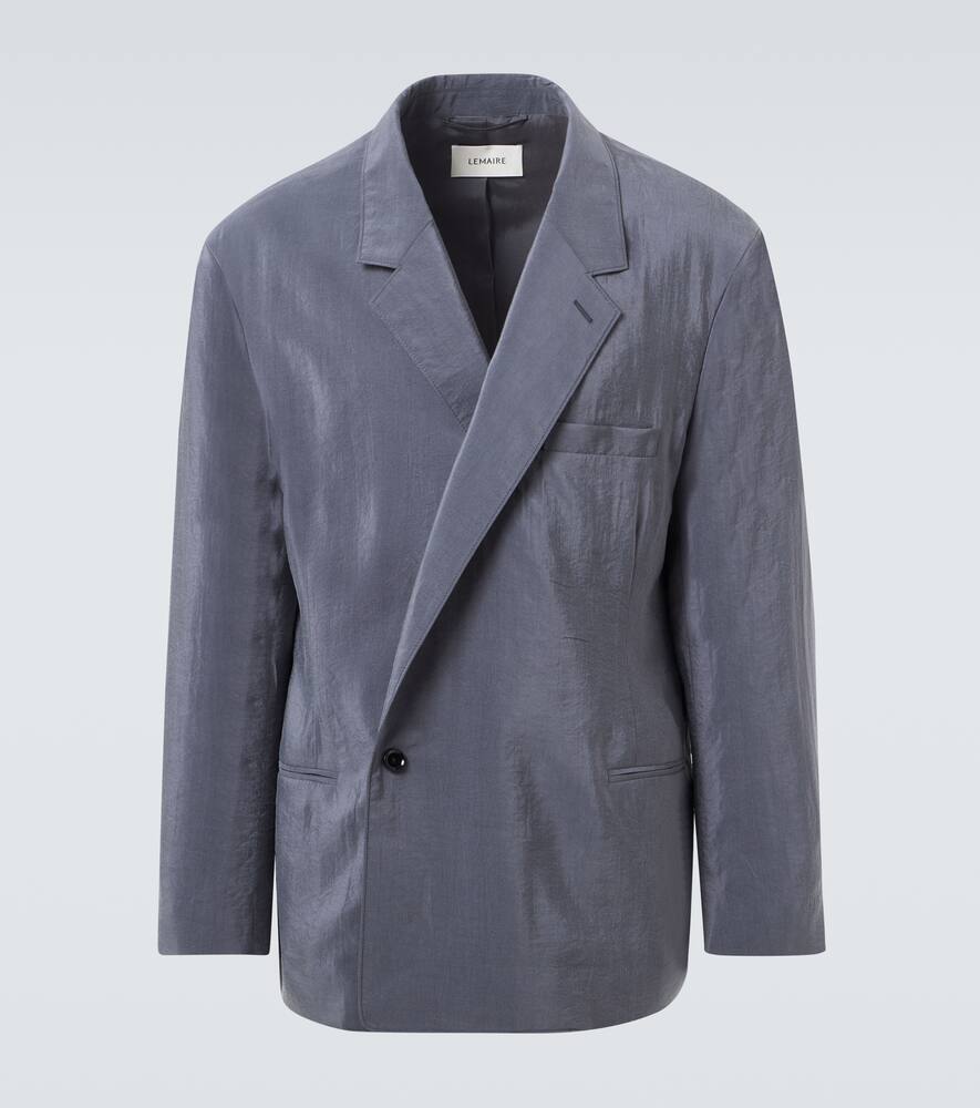 Асимметричный блейзер из смесового шелка Lemaire, Asphalt
Асимметричный блейзер из смесового шелка Lemaire, Asphalt