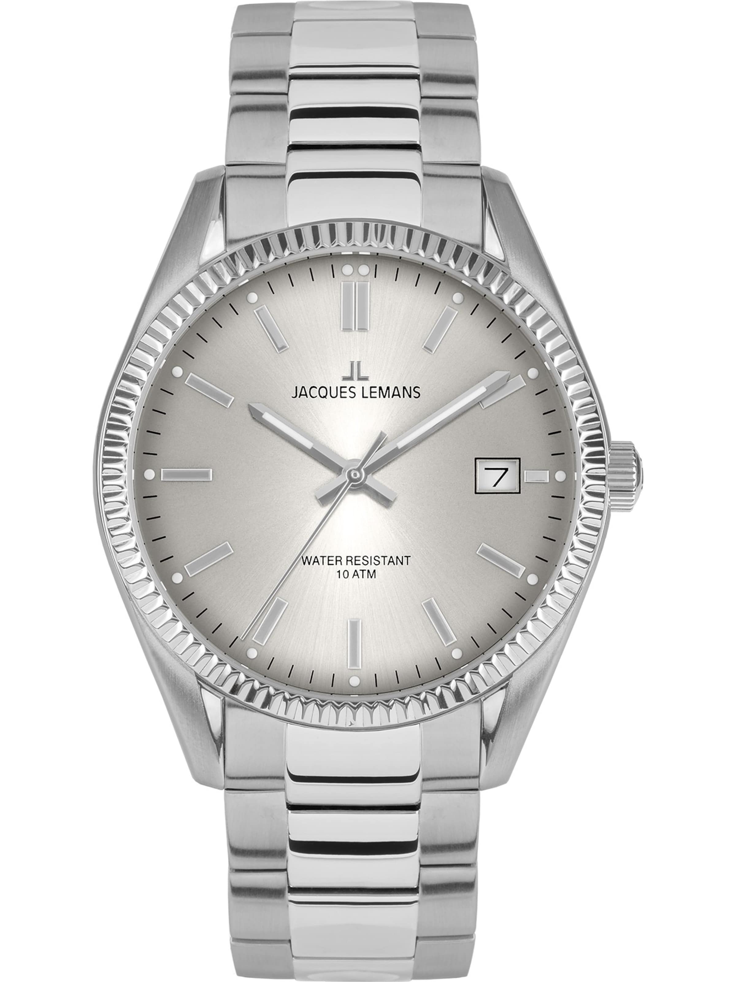 Jacques Lemans Серебряные аналоговые часы
Jacques Lemans Серебряные аналоговые часы