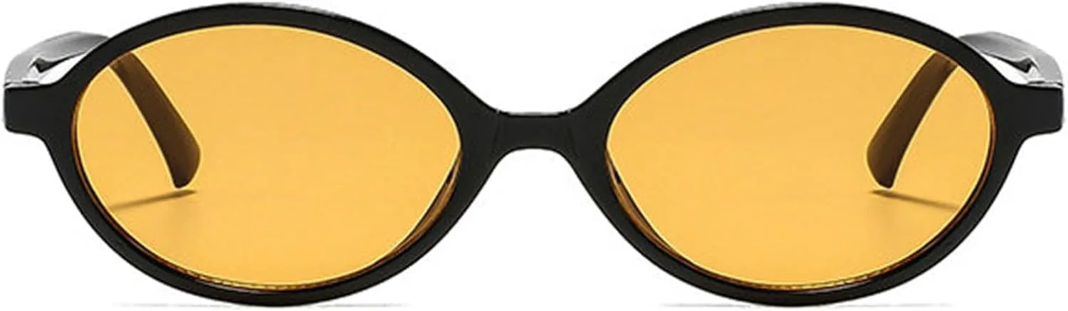 willochra Милые ретро-очки овальной формы для женщин и мужчин, модные черные солнцезащитные очки в стиле 90-х, классические солнцезащитные очки с защитой UV400, C3
willochra Милые ретро-очки овальной формы для женщин и мужчин, модные черные солнцезащитные очки в стиле 90-х, классические солнцезащитные очки с защитой UV400, C3