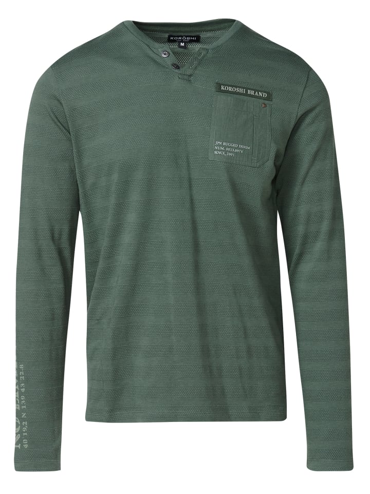 Футболка с длинными рукавами цвета хаки KOROSHI
Футболка с длинными рукавами цвета хаки KOROSHI