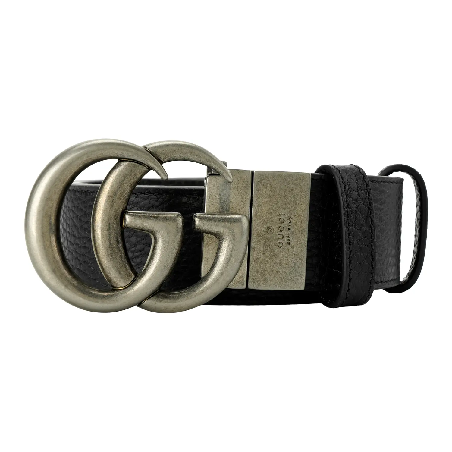 Ремень с двусторонней пряжкой GG Marmont Gucci, черный/коричневый
Ремень с двусторонней пряжкой GG Marmont Gucci, черный/коричневый