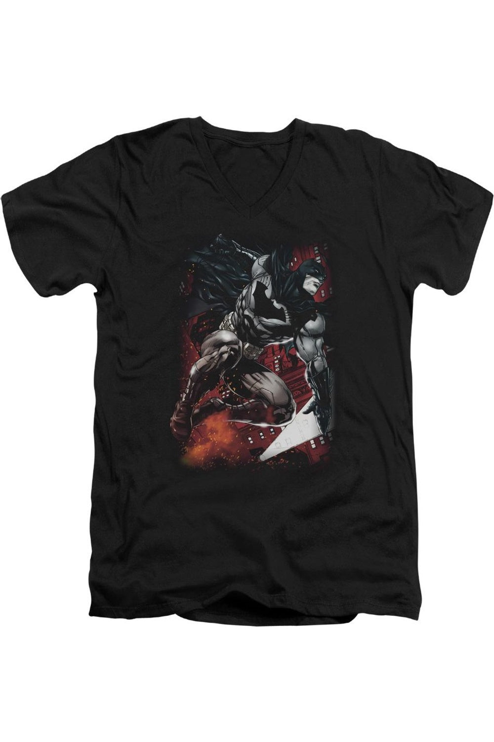 Футболка Batman Sparks Leap с коротким рукавом и V-образным вырезом для взрослых из хлопка премиум-класса Gildan, черный
Футболка Batman Sparks Leap с коротким рукавом и V-образным вырезом для взрослых из хлопка премиум-класса Gildan, черный