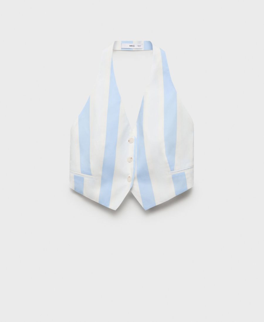 Женский полосатый жилет-халтер MANGO, Sky Blue
Женский полосатый жилет-халтер MANGO, Sky Blue