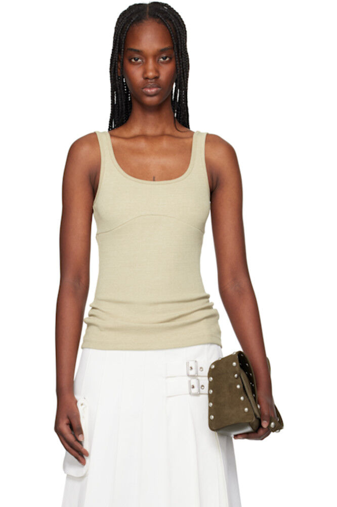 Бежевый топ в рубчик OPEN YY
Бежевый топ в рубчик OPEN YY