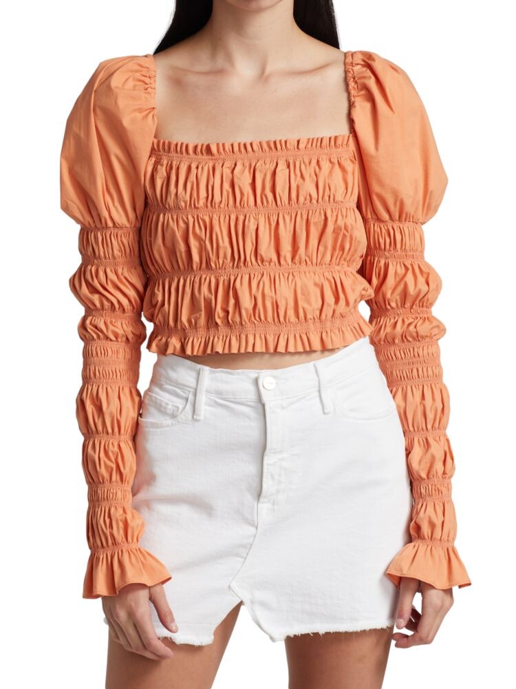 Укороченный топ Delilah со сборками Caroline Constas, цвет Salmon
Укороченный топ Delilah со сборками Caroline Constas, цвет Salmon