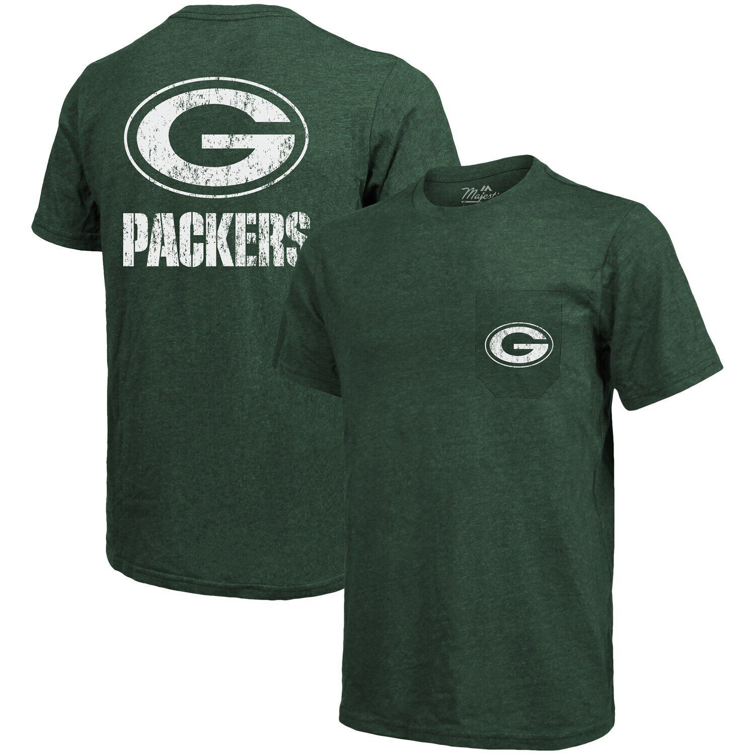 Футболка с карманами Green Bay Packers Threads Tri-Blend — меланжево-зеленый Majestic
Футболка с карманами Green Bay Packers Threads Tri-Blend — меланжево-зеленый Majestic
