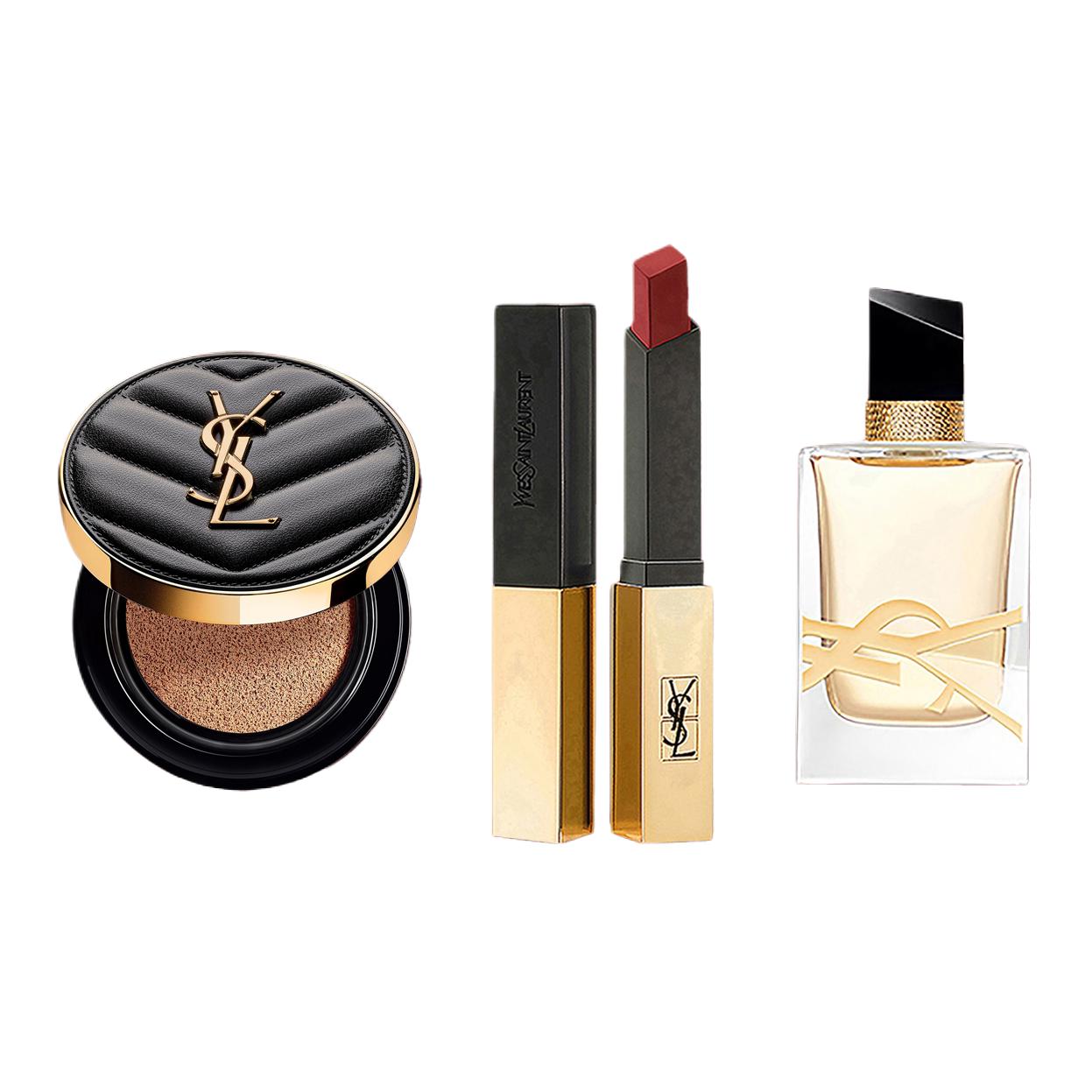 SAINT LAURENT Красный nude celebrity двухцветный набор макияжа для стойкого тона лица комплект из трех предметов
SAINT LAURENT Красный nude celebrity двухцветный набор макияжа для стойкого тона лица комплект из трех предметов