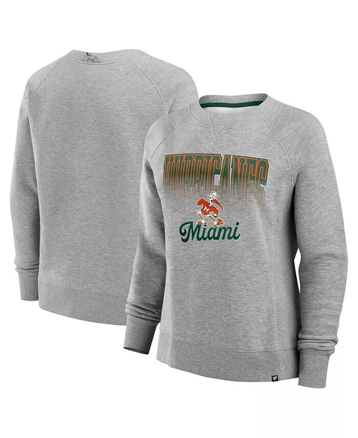 Женская флисовая толстовка Heather Grey Miami Hurricanes Training Camp Hit Hard Fanatics
Женская флисовая толстовка Heather Grey Miami Hurricanes Training Camp Hit Hard Fanatics