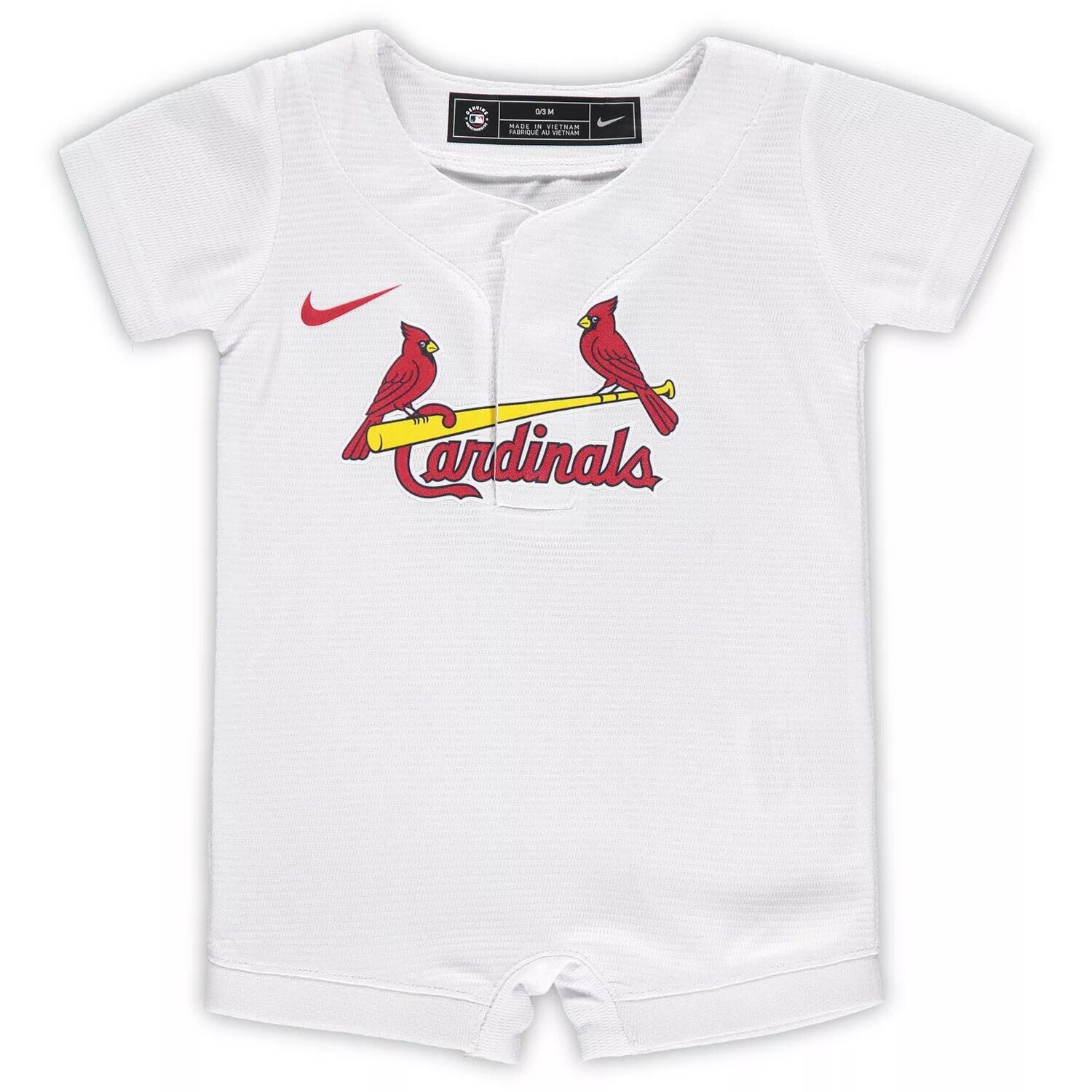 Комбинезон из джерси Nike St. Louis Cardinals Nike, белый
Комбинезон из джерси Nike St. Louis Cardinals Nike, белый