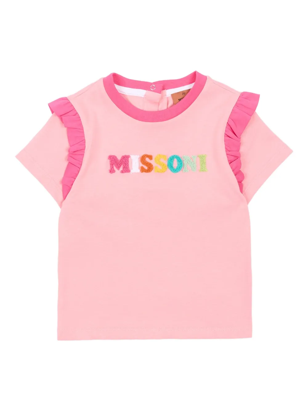 Футболка с короткими рукавами и оборками Missoni Kids, розовый
Футболка с короткими рукавами и оборками Missoni Kids, розовый