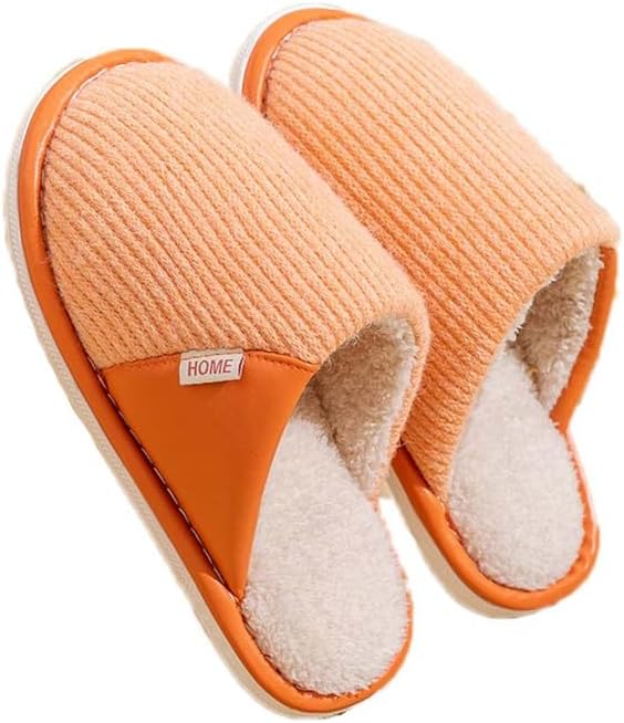 JadeRich Женские и мужские кожаные вязаные шерстяные домашние тапочки, мягкие, теплые, для дома, семейные домашние тапочки, оранжевый
JadeRich Женские и мужские кожаные вязаные шерстяные домашние тапочки, мягкие, теплые, для дома, семейные домашние тапочки, оранжевый