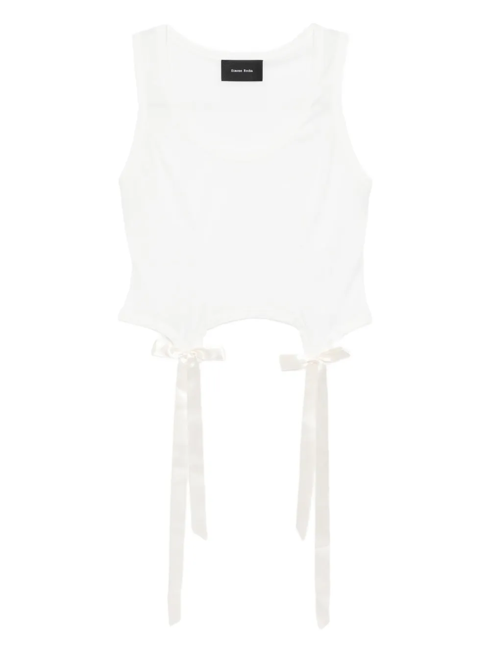 Топ с U-образным вырезом Simone Rocha, белый
Топ с U-образным вырезом Simone Rocha, белый
